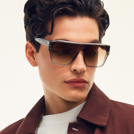 QUAY Tempo Sunglasses - Grey/Sepia