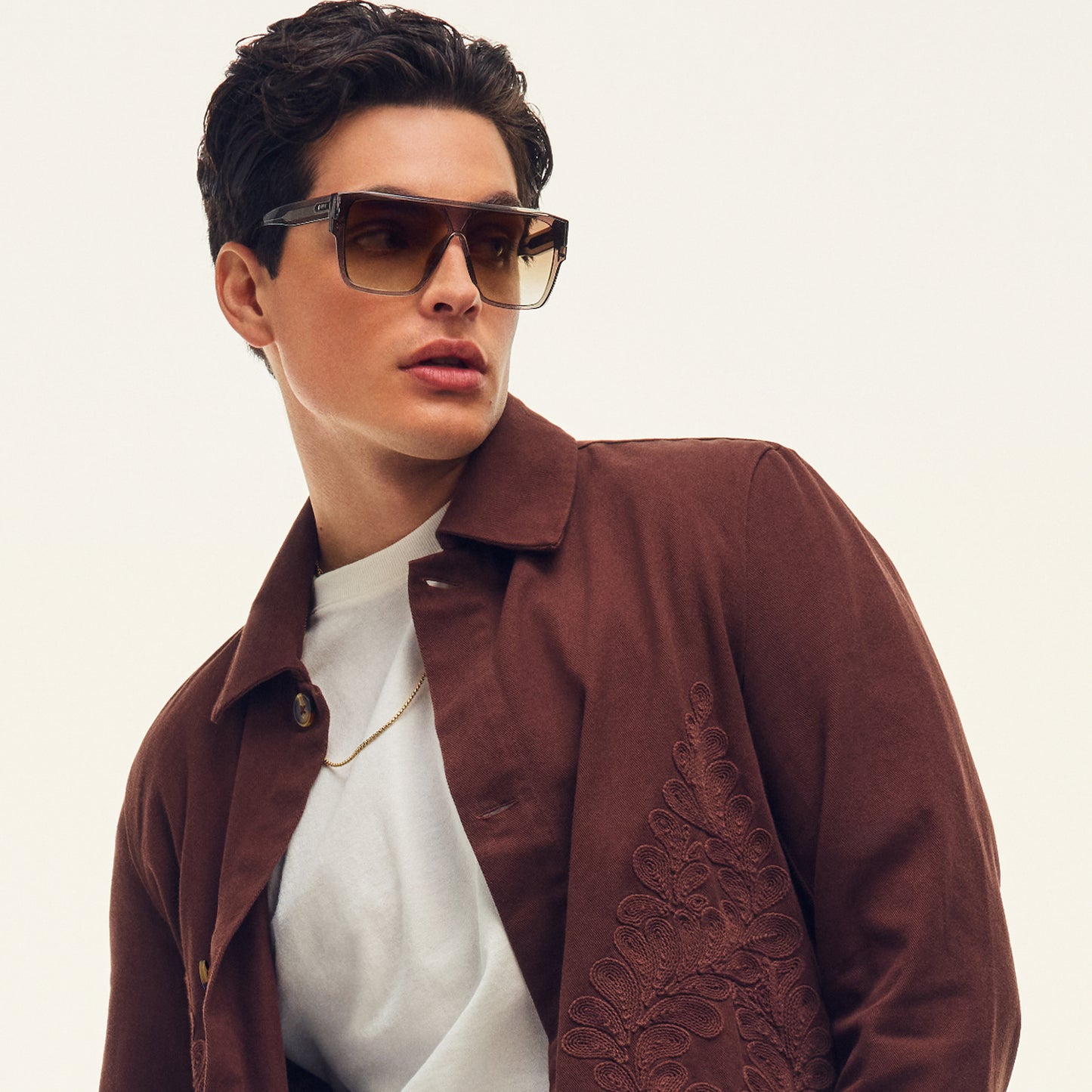 QUAY Tempo Sunglasses - Grey/Sepia
