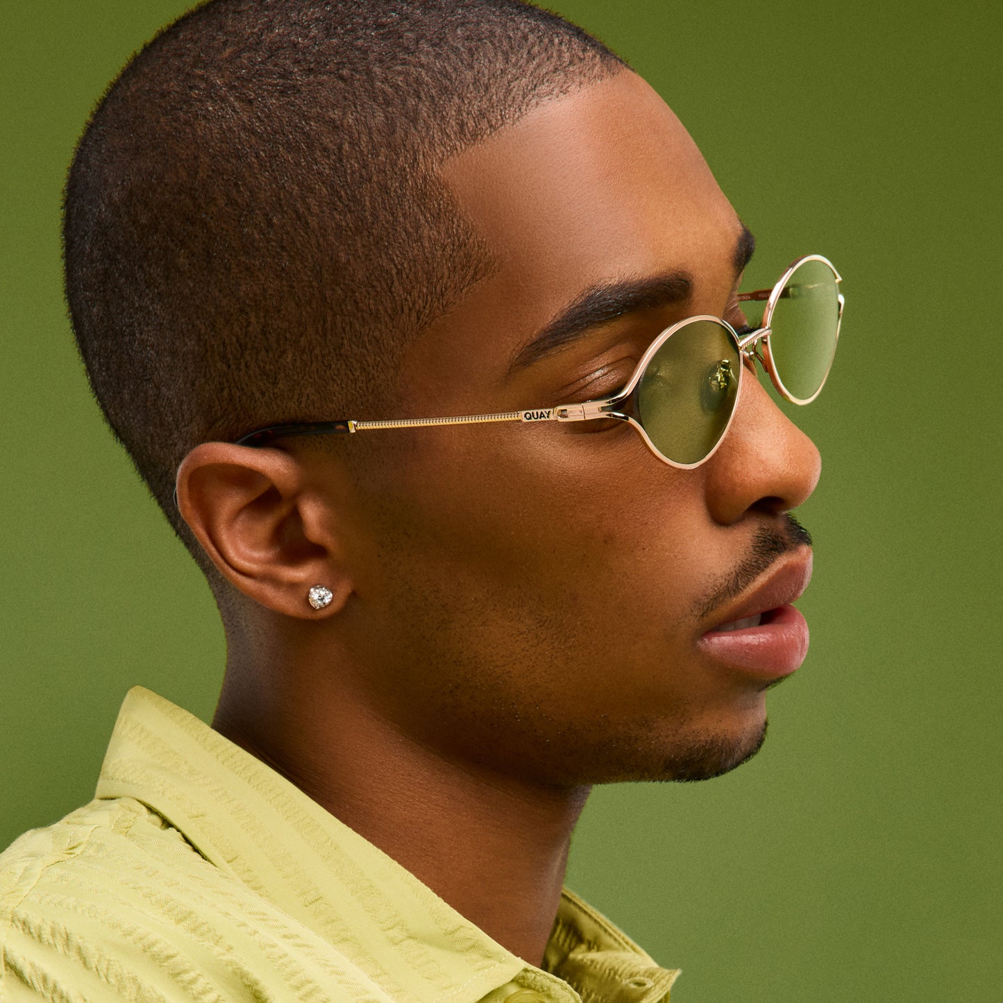 QUAY You Wish Sunglasses - Rose Gold/Pistachio
