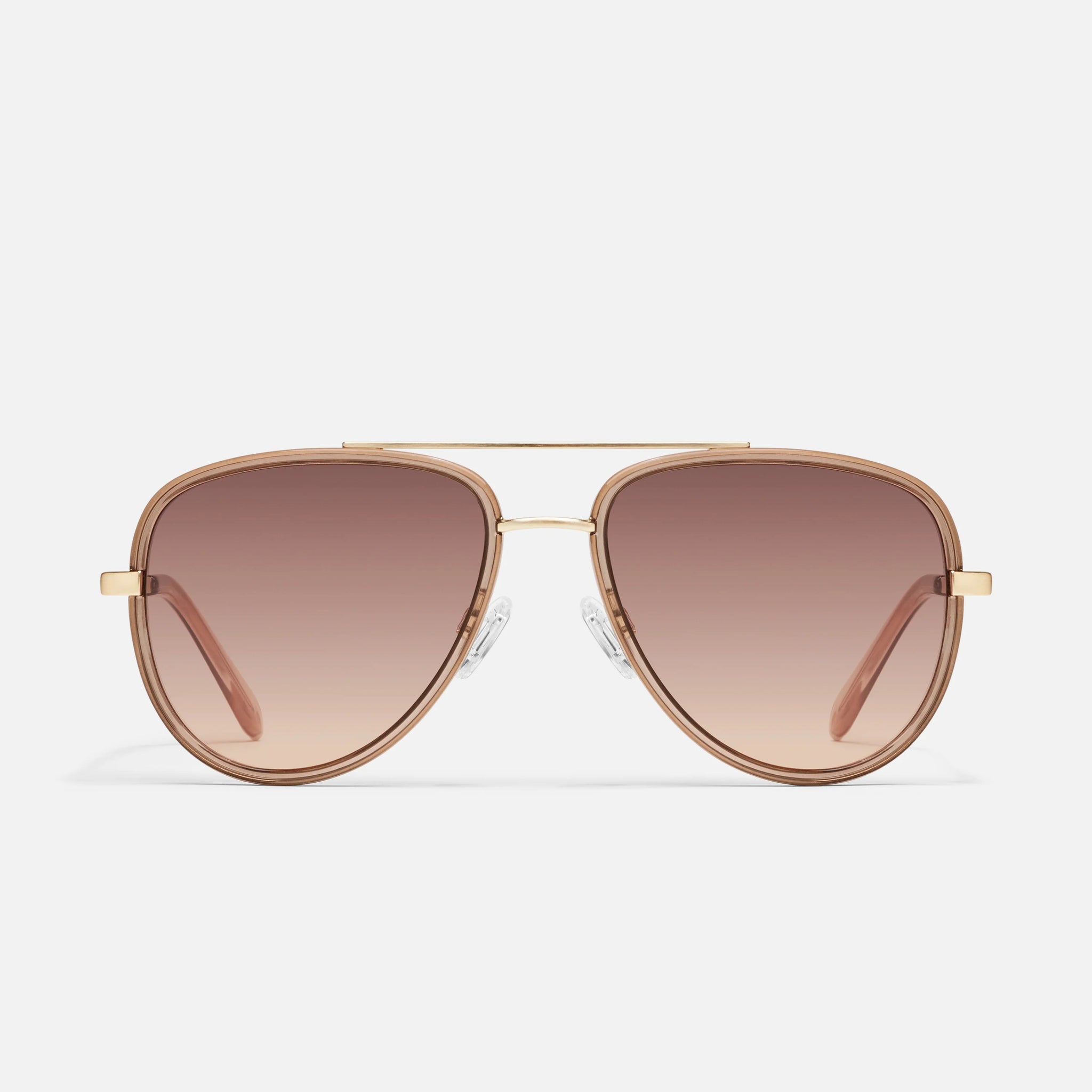 QUAY All In Medium Sunglasses - Doe/Brown Fawn
