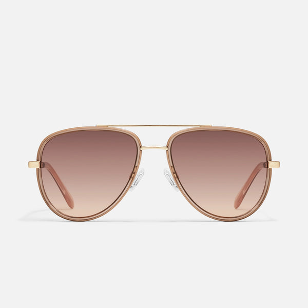 QUAY All In Medium Sunglasses - Doe/Brown Fawn