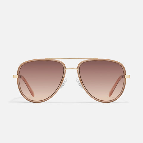 QUAY All In Medium Sunglasses - Doe/Brown Fawn