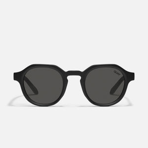 QUAY Another Round Sunglasses - Matte Black/Black Polarized