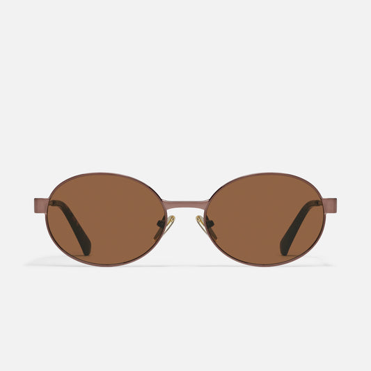 QUAY Anyways Sunglasses - Chocolate/Brown