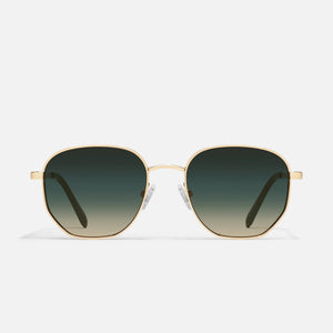 QUAY Big Time Sunglasses - Gold/Palm Taupe