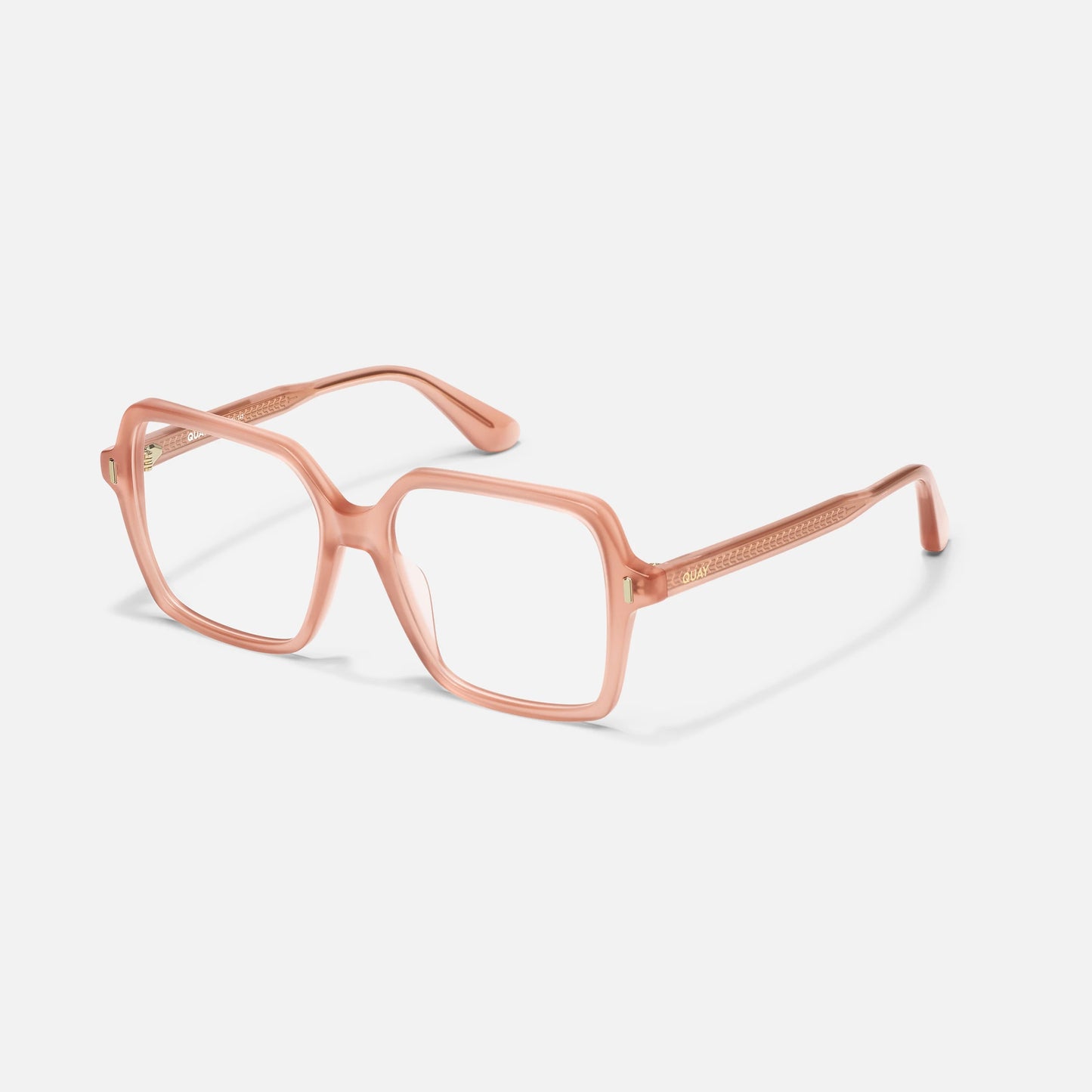 QUAY Boss Mode Optical Eyeglasses - Peach (Exclusively In-Store)