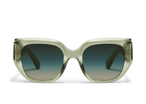 QUAY Busy Busy Sunglasses - Moss/Palm Taupe