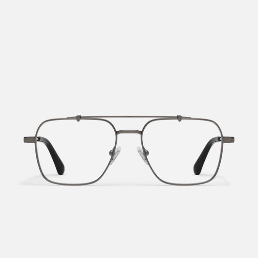 QUAY Call Back Optical Eyeglasses - Matte Gunmetal (Exclusively In-Store)