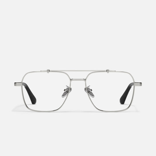 QUAY Call Back Optical Eyeglasses - Silver (Exclusively In-Store)