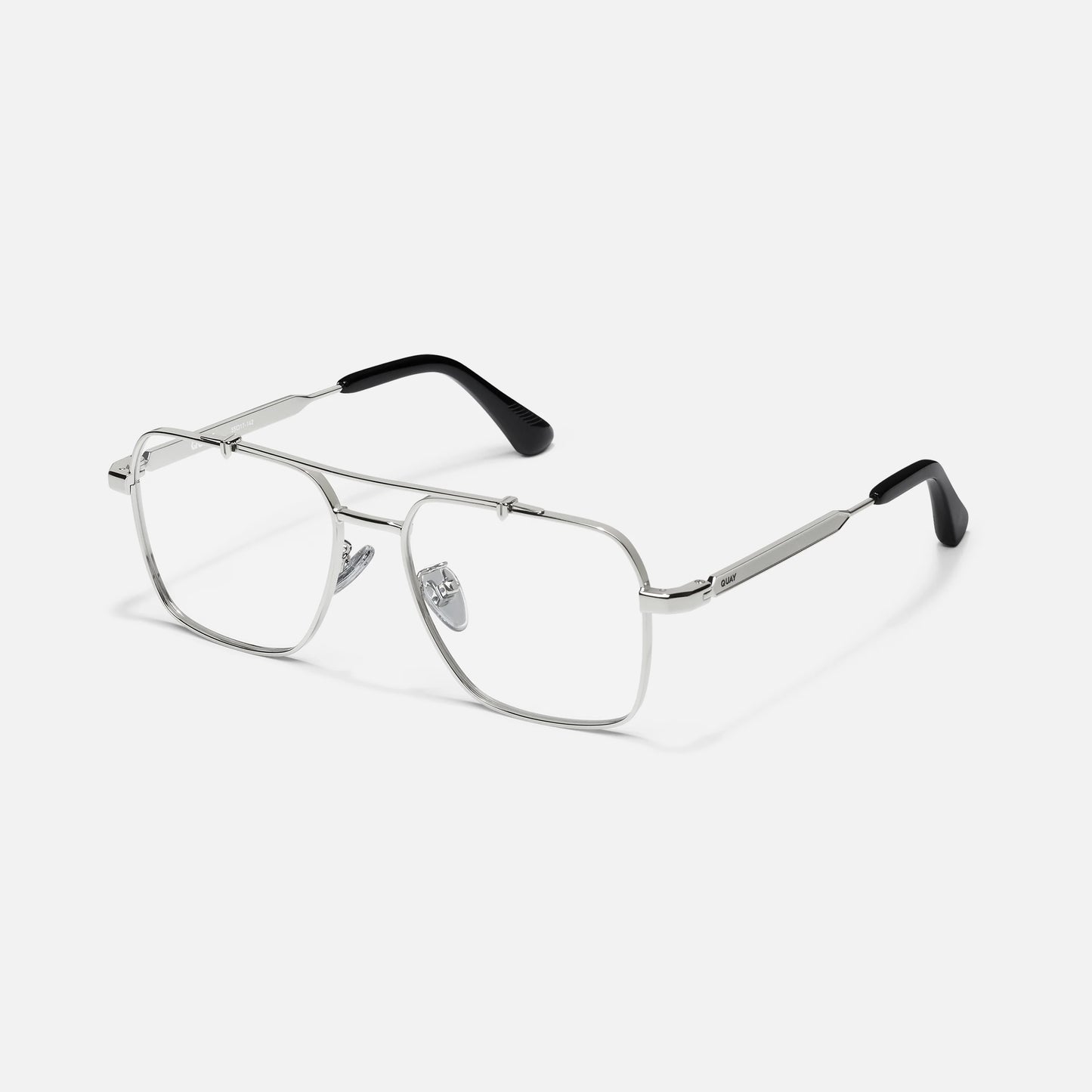 QUAY Call Back Optical Eyeglasses - Silver (Exclusively In-Store)