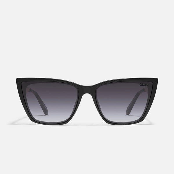 QUAY Call The Shots Remixed Sunglasses - Black/Smoke