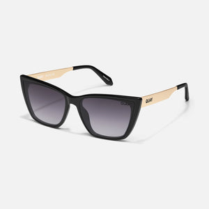 QUAY Call The Shots Remixed Sunglasses - Black/Smoke