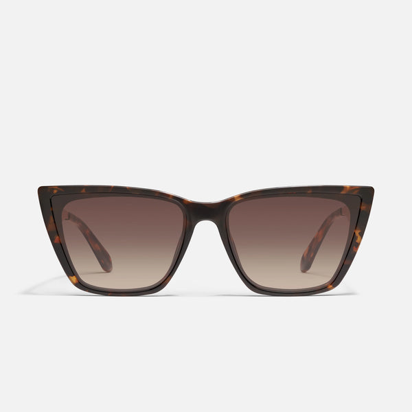 QUAY Call The Shots Remixed Sunglasses - Neutral Tortoise/Brown