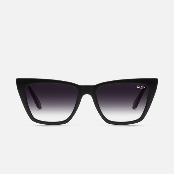 QUAY Call The Shots Sunglasses - Black/Fade