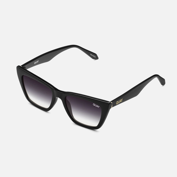 QUAY Call The Shots Sunglasses - Black/Fade