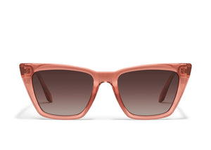 QUAY Call The Shots Sunglasses - Primrose/Brown