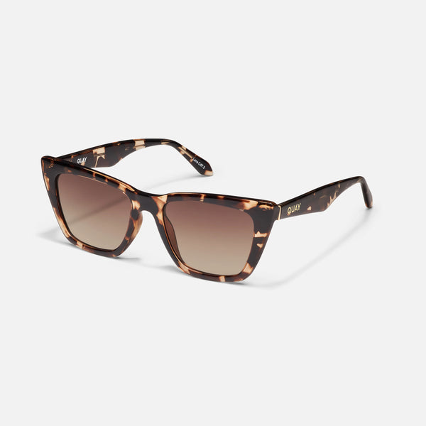 QUAY Call The Shots Sunglasses - Tort/Brown