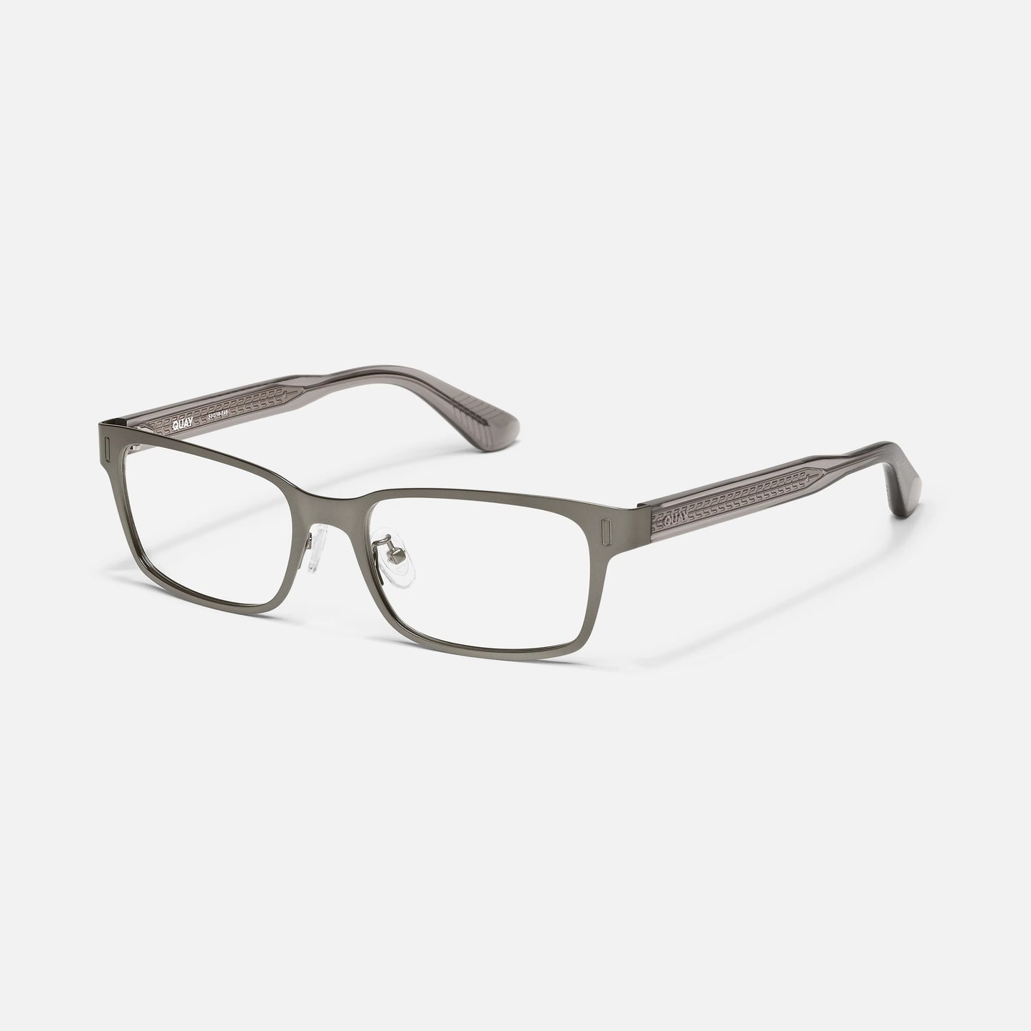 QUAY Close Call Optical Eyeglasses - Matte Gunmetal (Exclusively In-Store)