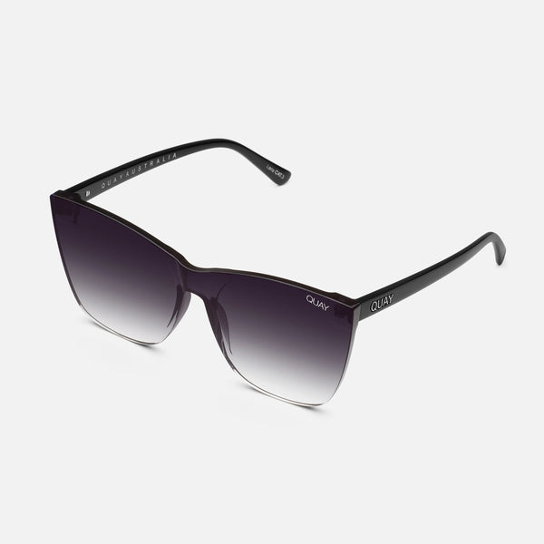 QUAY Come Thru Sunglasses - Black/Fade