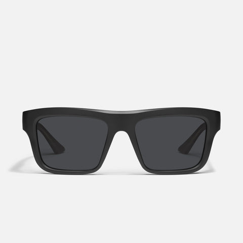 QUAY Dealers Choice Sunglasses - Matte Black/Black Polarized