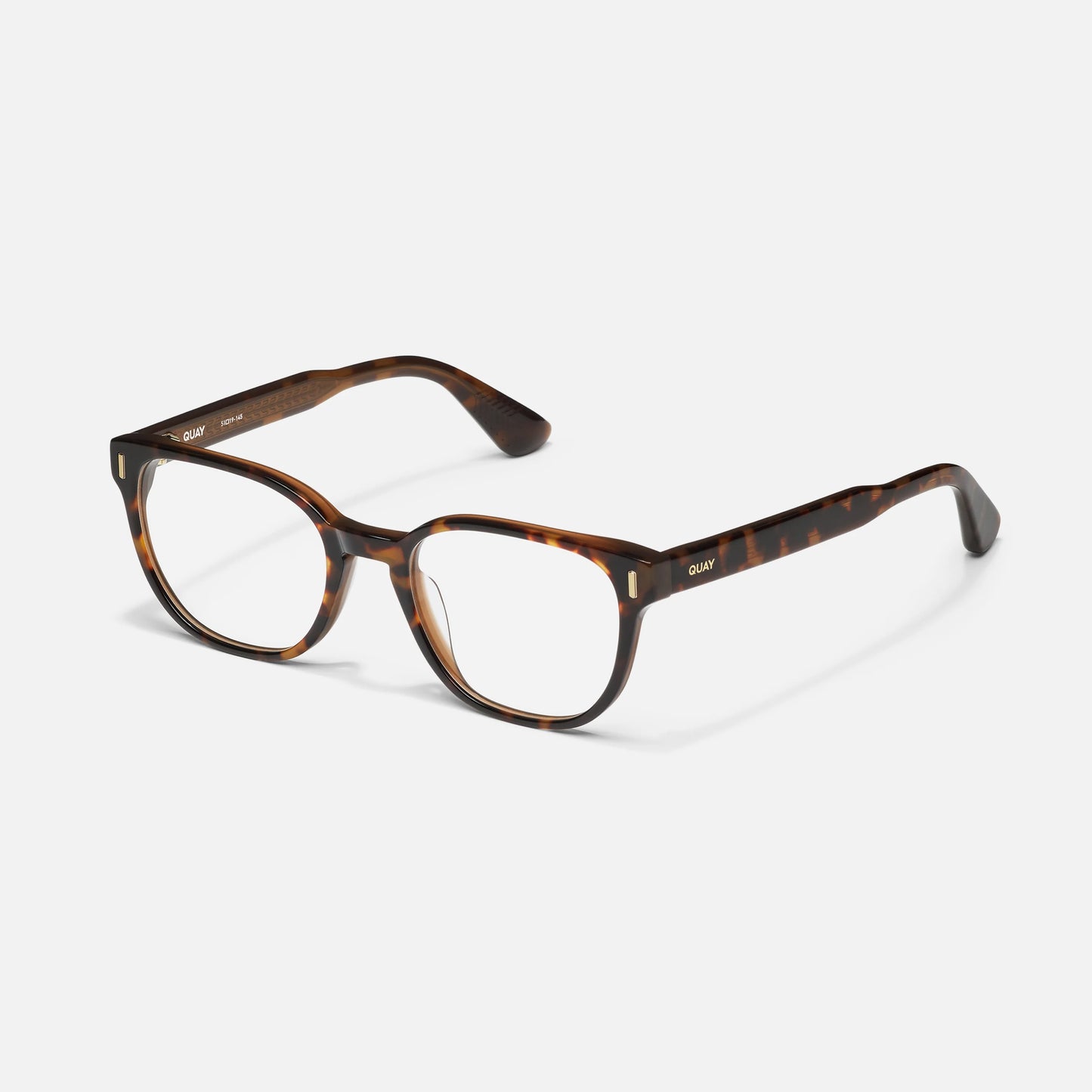 QUAY Double Click Optical Eyeglasses - Coffee Tort (Exclusively In-Store)