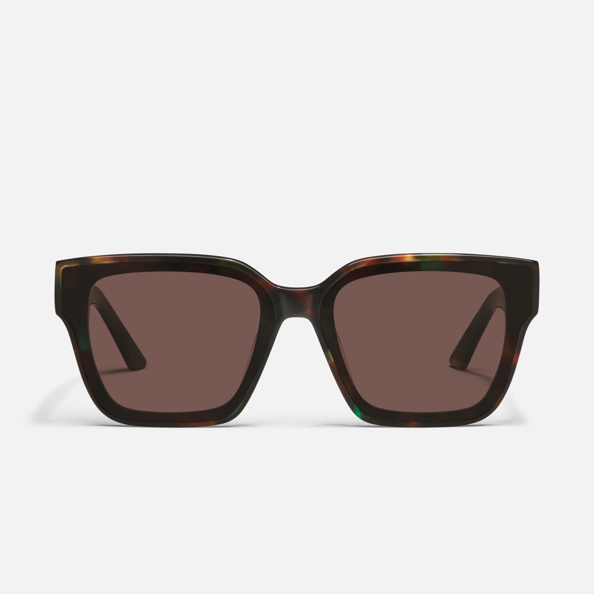 QUAY Drive In Sunglasses - Dappled Green Tort/Brown