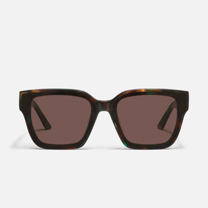 QUAY Drive In Sunglasses - Dappled Green Tort/Brown