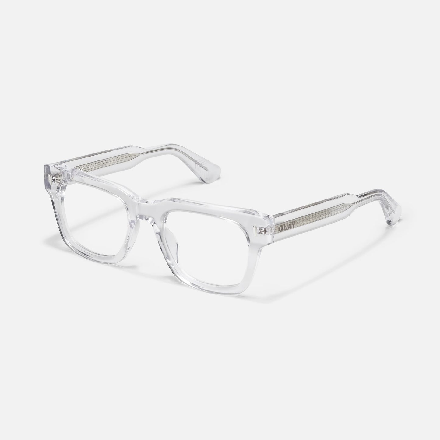 QUAY Exec 50mm Optical Eyeglasses - Clear (Exclusively In-Store)