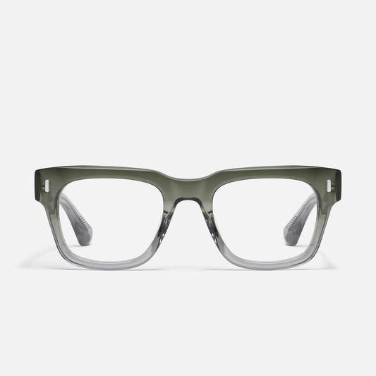 QUAY Exec 50mm Optical Eyeglasses - Moss Grey (Exclusively In-Store)