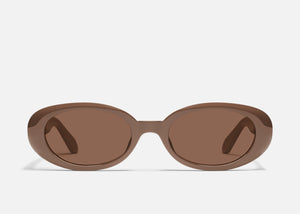 QUAY Felt Cute Sunglasses - Doe/Brown (Exclusive Colourway)