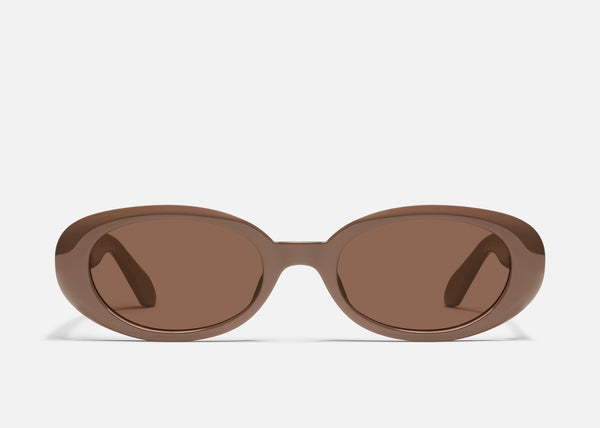 QUAY Felt Cute Sunglasses - Doe/Brown (Exclusive Colourway)