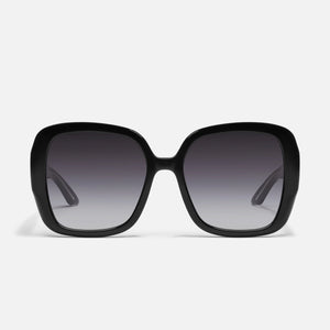 QUAY Full Glam Sunglasses - Black/Smoke