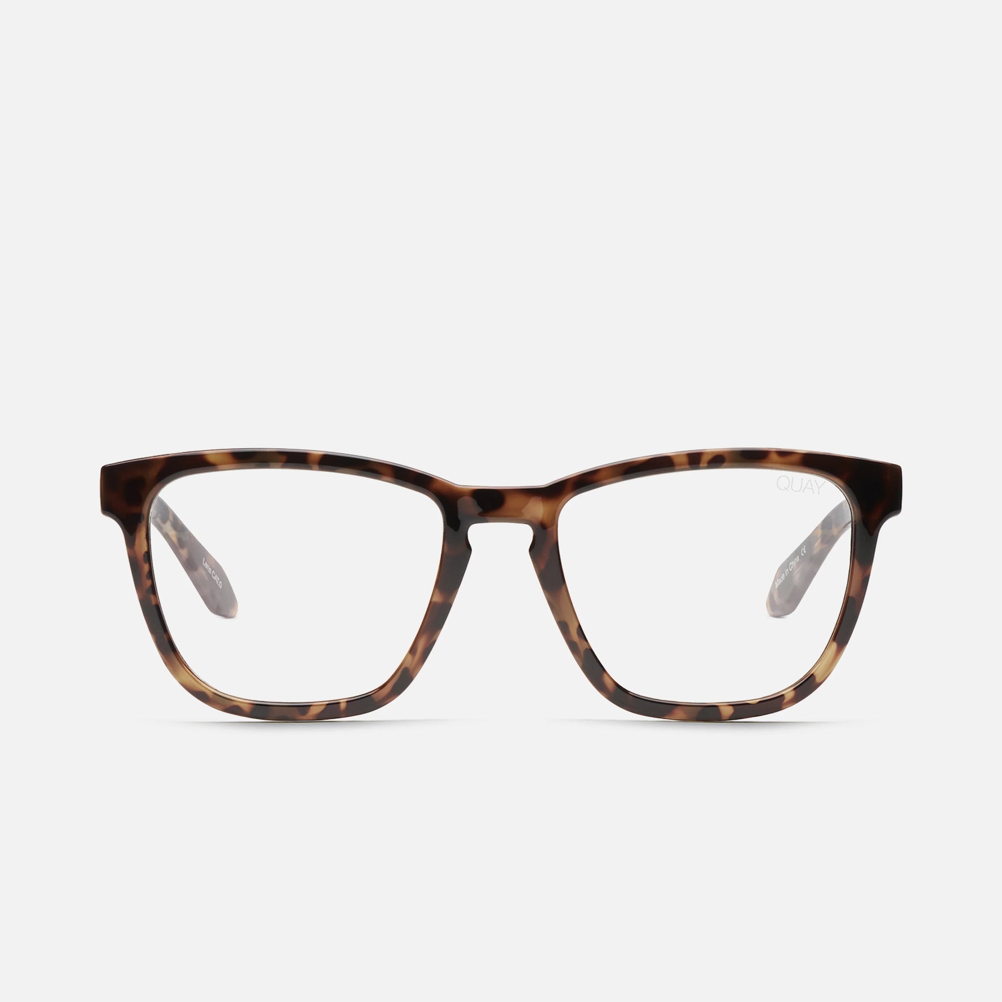 QUAY Hardwire Blue Light Glasses - Tort/Clear