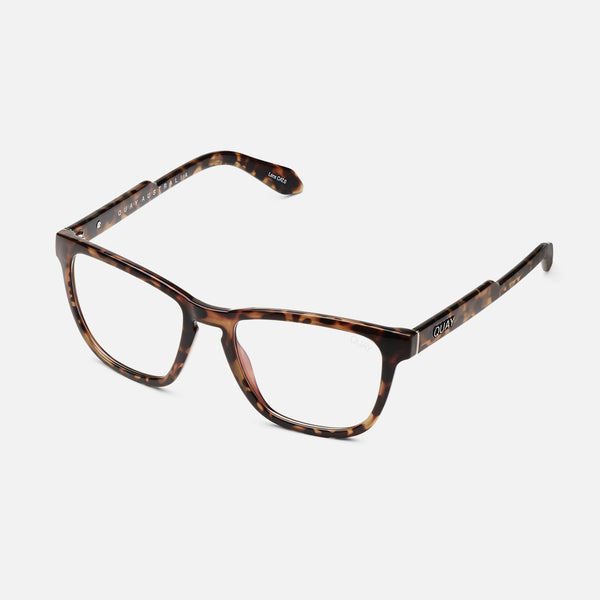 QUAY Hardwire Blue Light Glasses - Tort/Clear