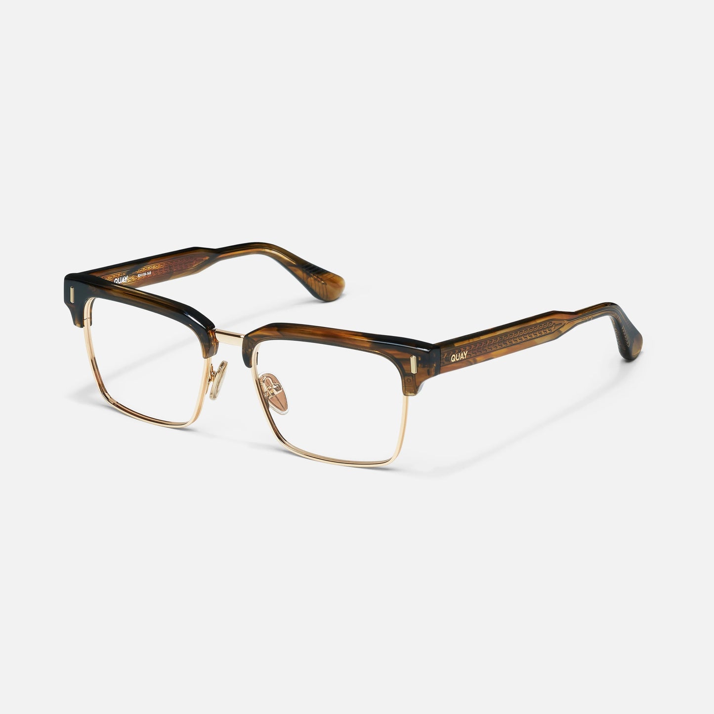 QUAY Headquarters Optical Eyeglasses - Coffee Swirl (Exclusively In-Store)