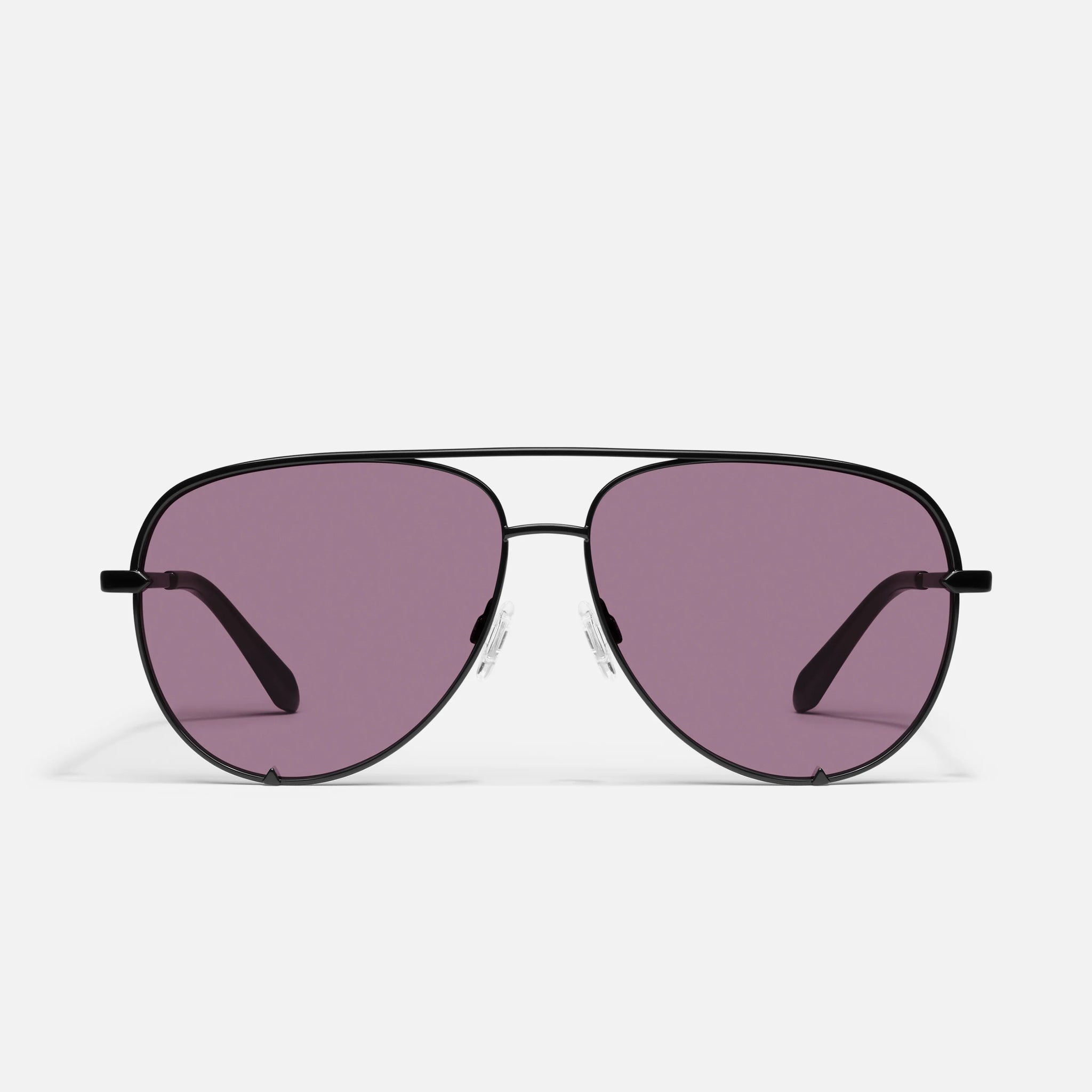 QUAY High Key Extra Large Sunglasses Black Amethyst PRESENCE Paris