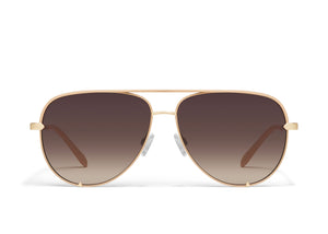 QUAY High Key Extra Large Sunglasses - Chamomile/Dark Fawn