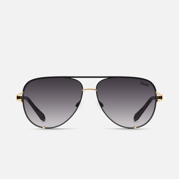 QUAY High Key Twist Sunglasses - Black/Smoke