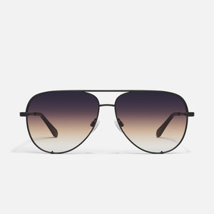 QUAY High Key Extra Large Sunglasses - Black/Futuredusk Poppy