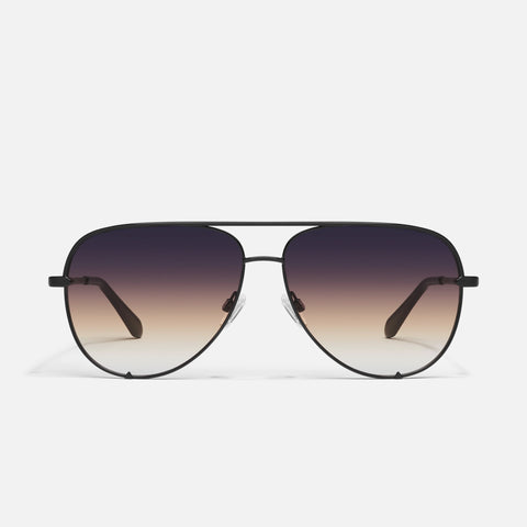 QUAY High Key Extra Large Sunglasses - Black/Futuredusk Poppy