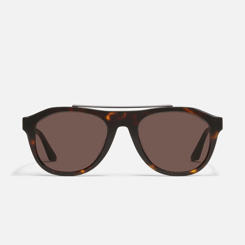QUAY High Top Sunglasses - Dark Tortoise/Brown