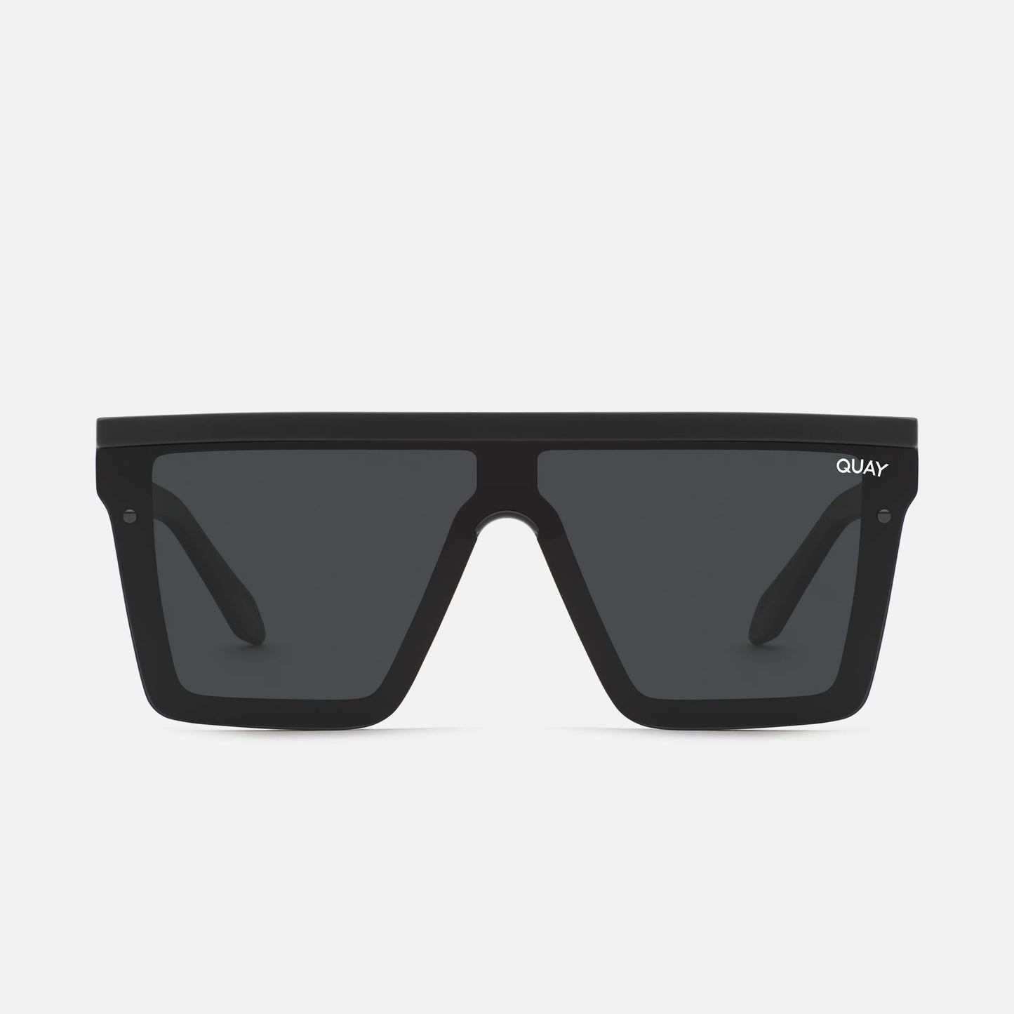 QUAY Hindsight Sunglasses - Black/Smoke