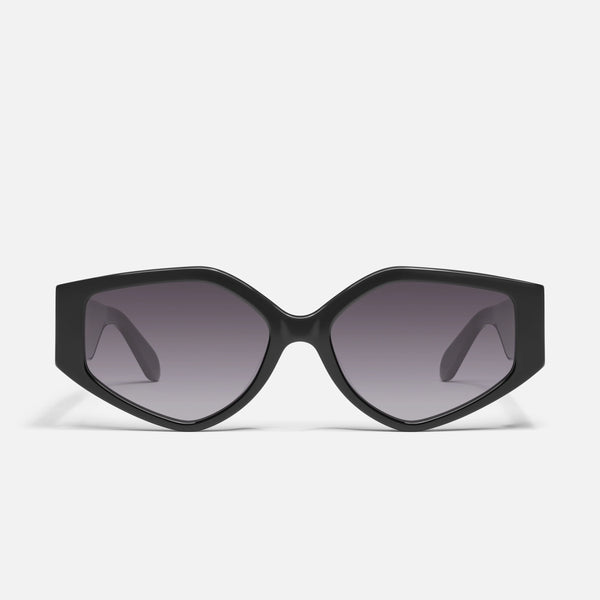 QUAY Hot Gossip Sunglasses - Black/Smoke