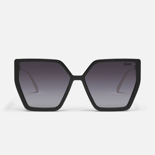 QUAY Hotel Lobby Sunglasses - Black/Smoke