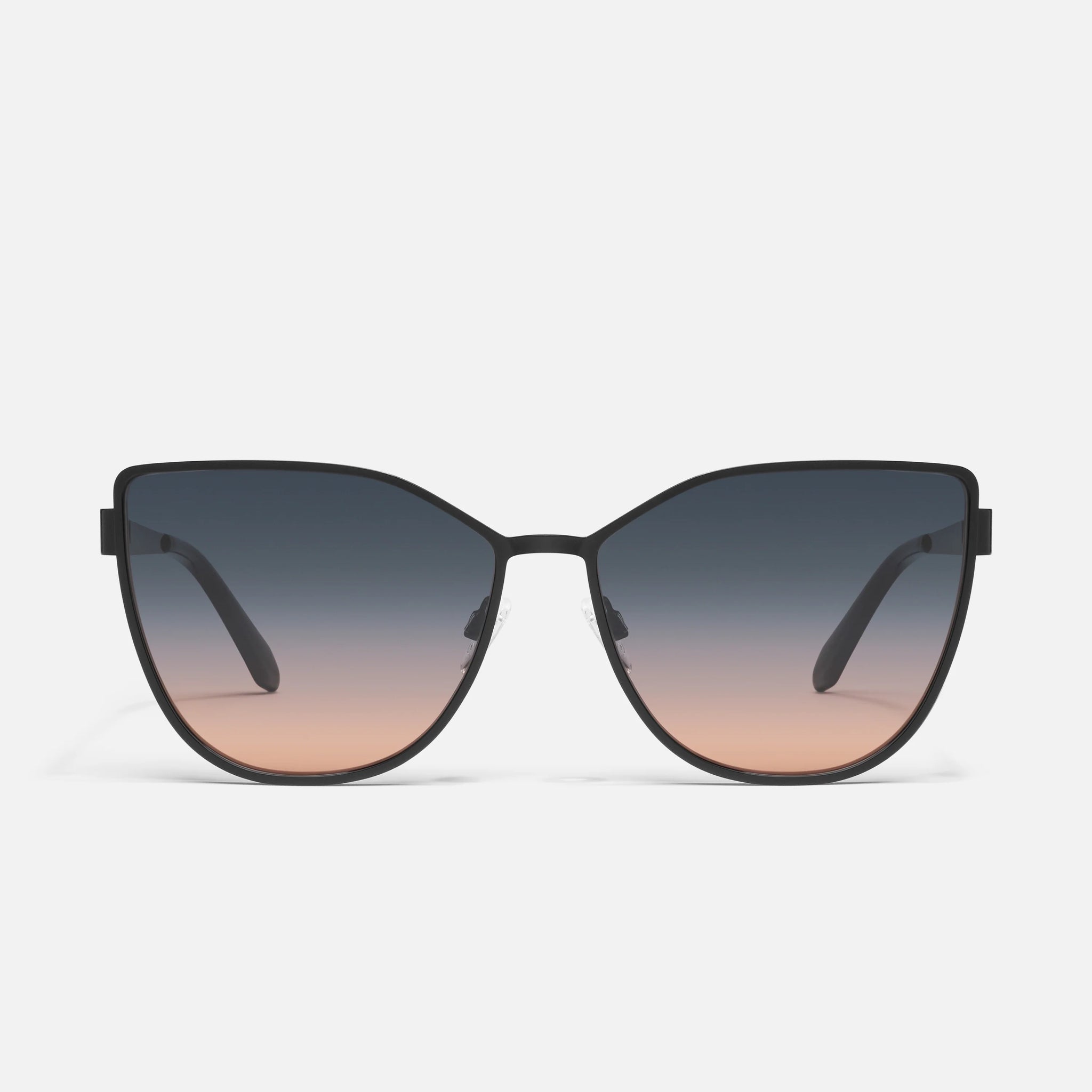 QUAY In Pursuit Sunglasses - Black/Smoke Coral