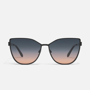 QUAY In Pursuit Sunglasses - Black/Smoke Coral