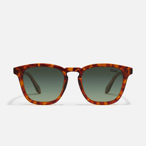 QUAY Jackpot Sunglasses - Honey Tort/Sage Polarized