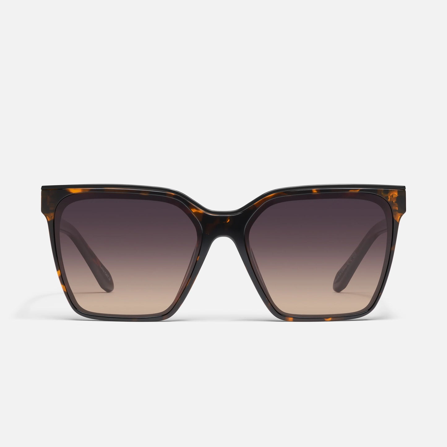 QUAY Level Up Sunglasses - Tort/Smoke Taupe Polarized
