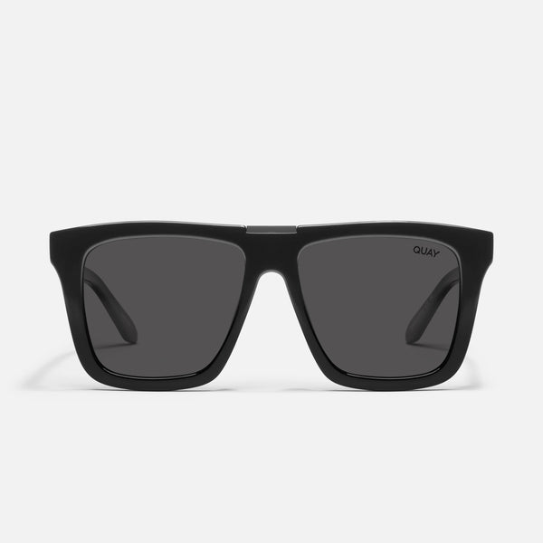 QUAY Name Drop Sunglasses - Black/Black Polarized