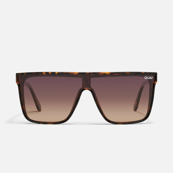 QUAY Nightfall Sunglasses - Tort Brown Polarized